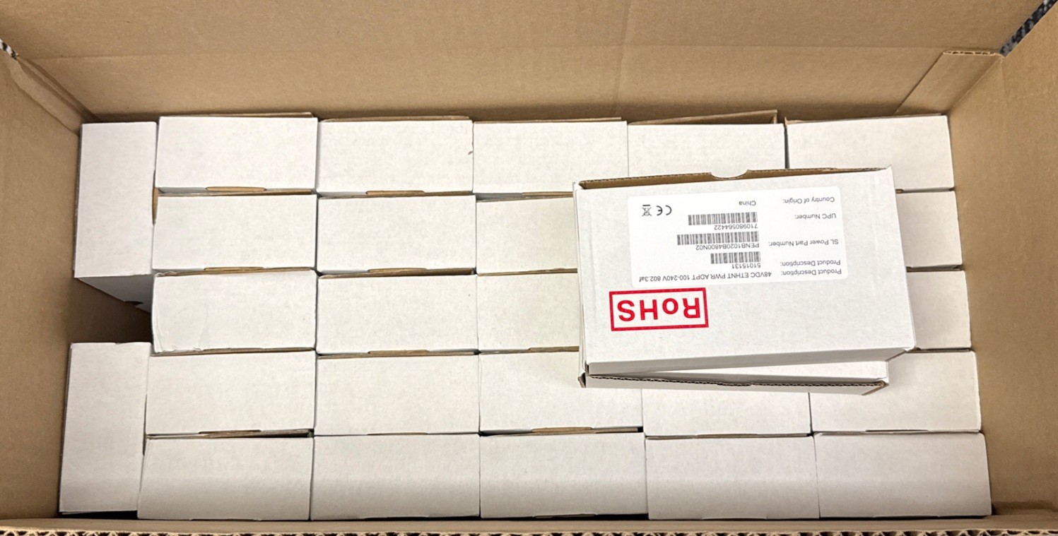 Lot of 29 ITE 51015131 48VDC Ethernet Power Adapter - New Open Box