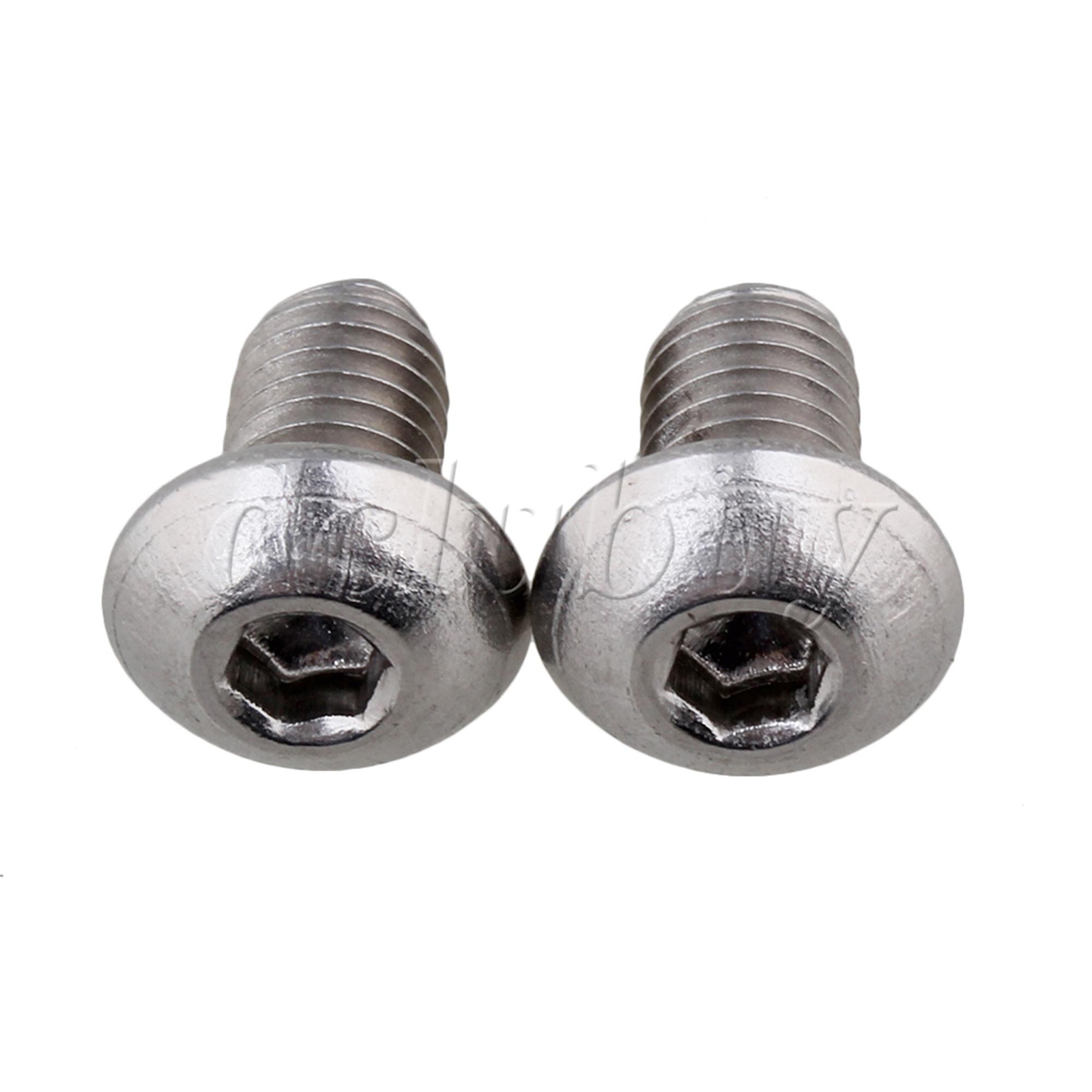 50pcs Silvery Metric Thread M5x8mm Button Head Hex Socket Cap Screws Bolts