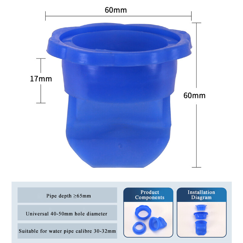 Silicone Floor Drain Core Sewer Deodorant Shower Floor Drain Backflow Preventer