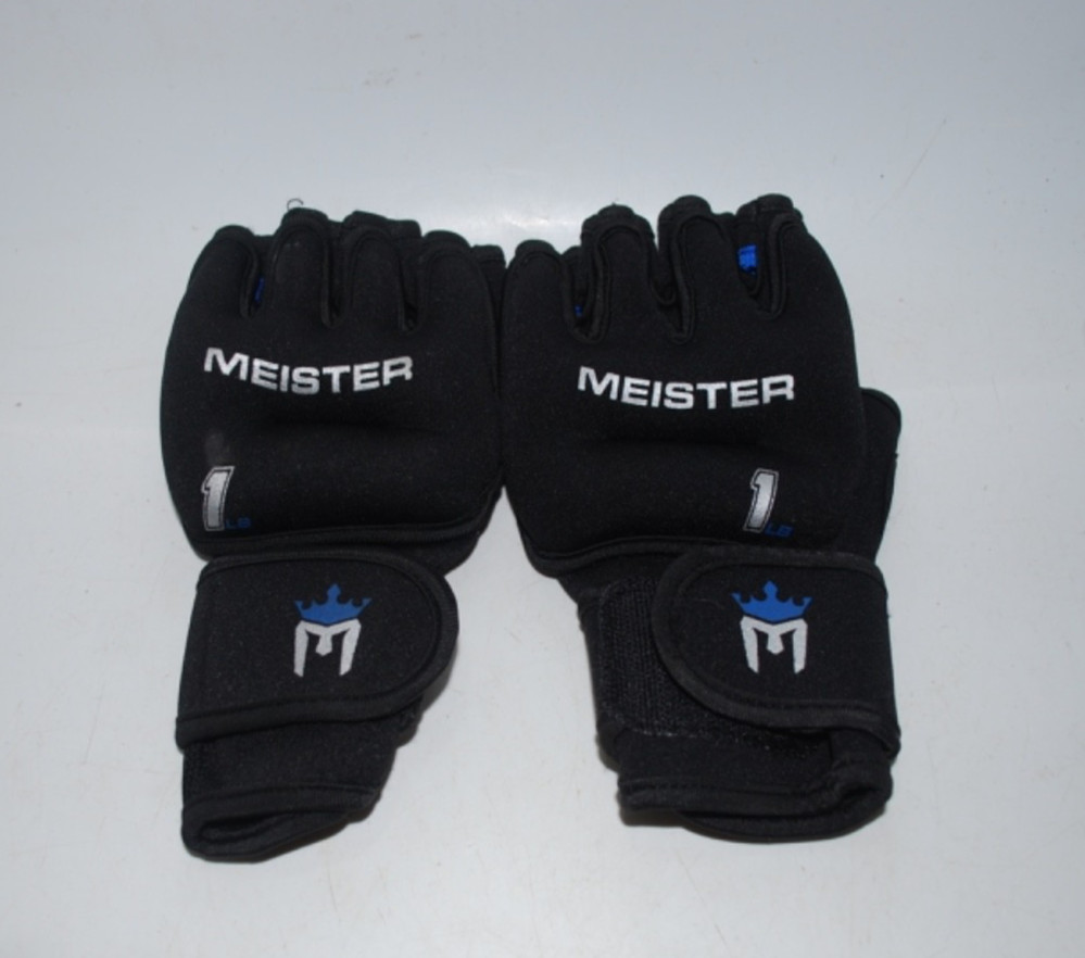 Meister Elite 1lb Neoprene Weighted Gloves – Pair – Cardio & Heavy Hands – Good