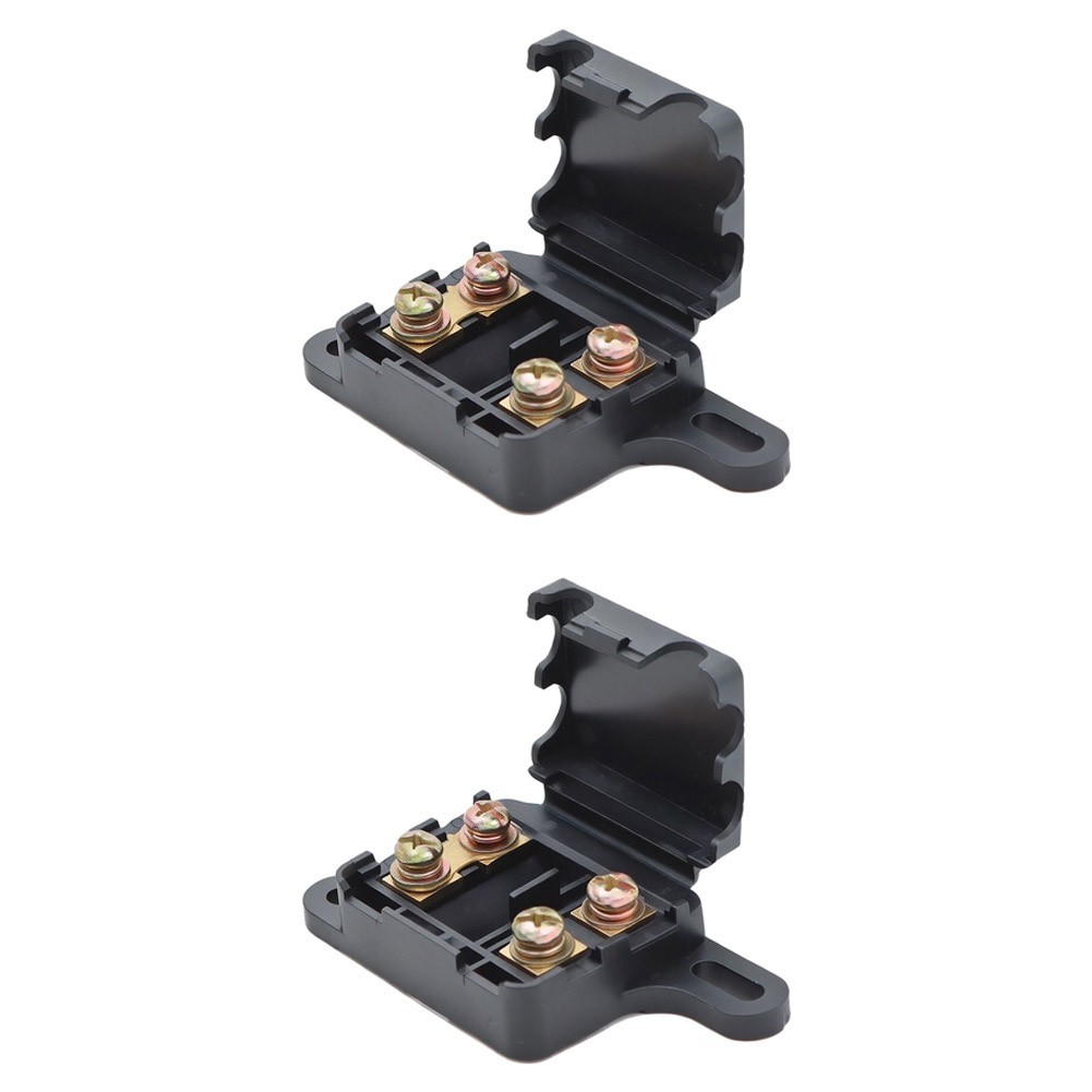 2pcs 2-Position Waterproof Fuse Box for Car For Electrical Circuits and Wiring