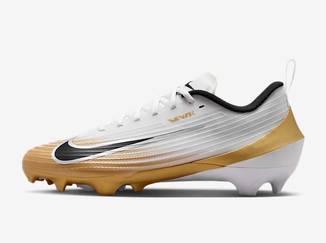 Nike Vapor Speed 3 Men's Size 9 Football Cleats White Gold 2025 NEW