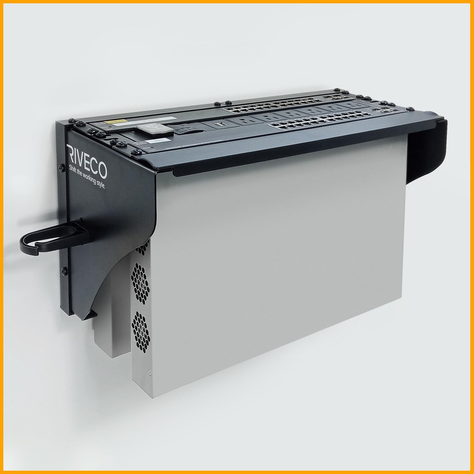 RIVECO 4U Wall Mount Rack for Network Reinforced Heavy Load 66LBS Small Serve...