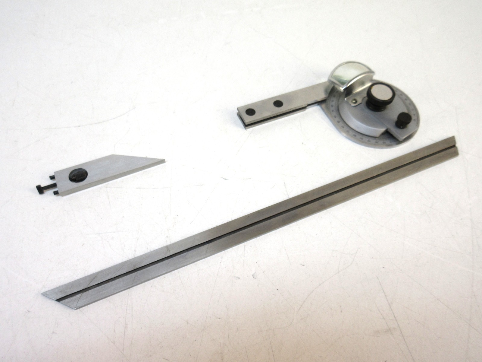 CEC 214-057 Universal Bevel Protractor Set 360° Dial 300mm Blade Acute Angle