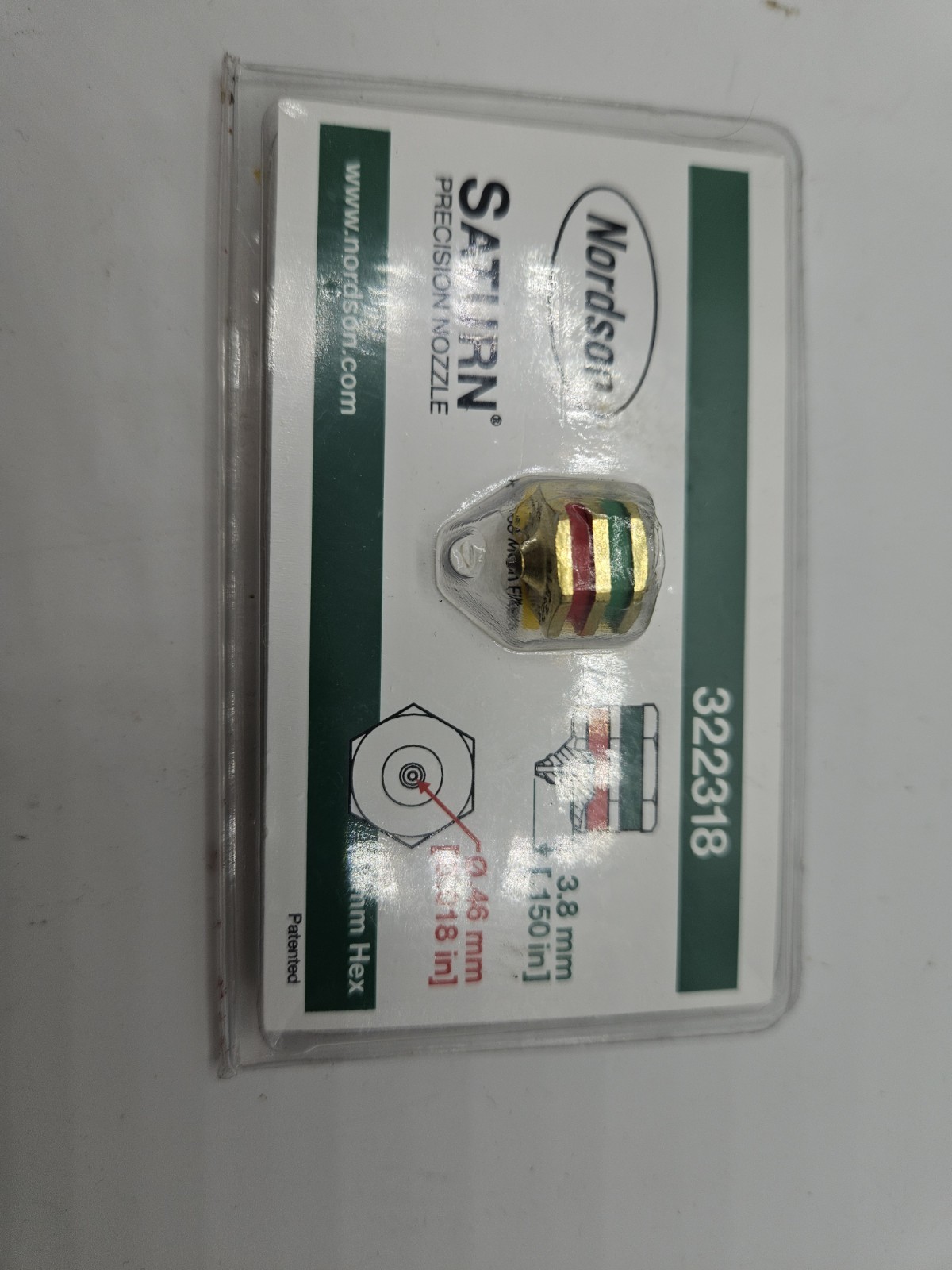 Nordson Saturn Precision 0.018"/ 0.46 mm  Nozzle 322318