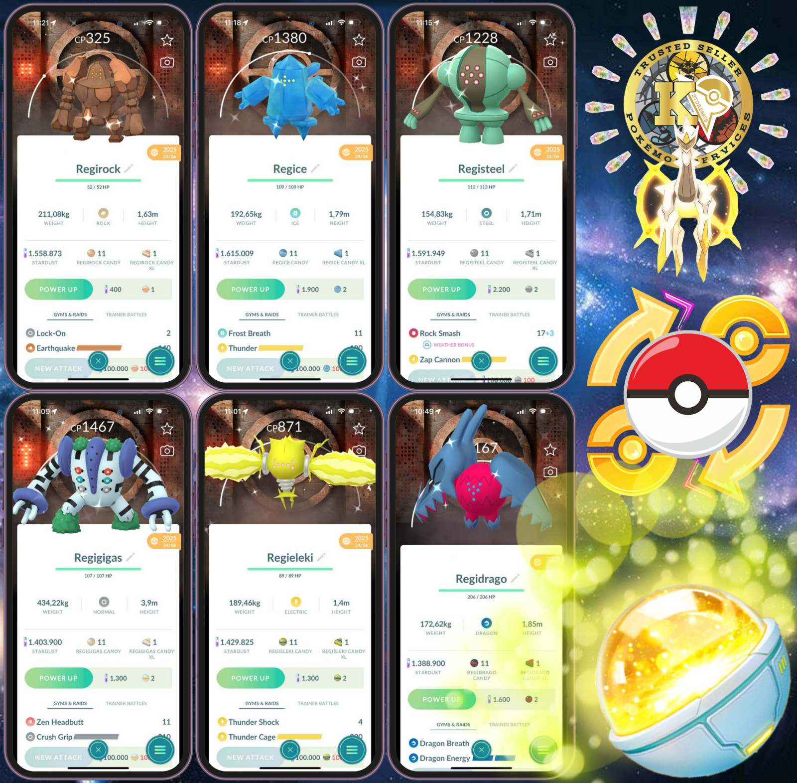 P.T.CentraI—TRADE GO— Shiny Regi family —GO Fest 2025 Special Background—Digital
