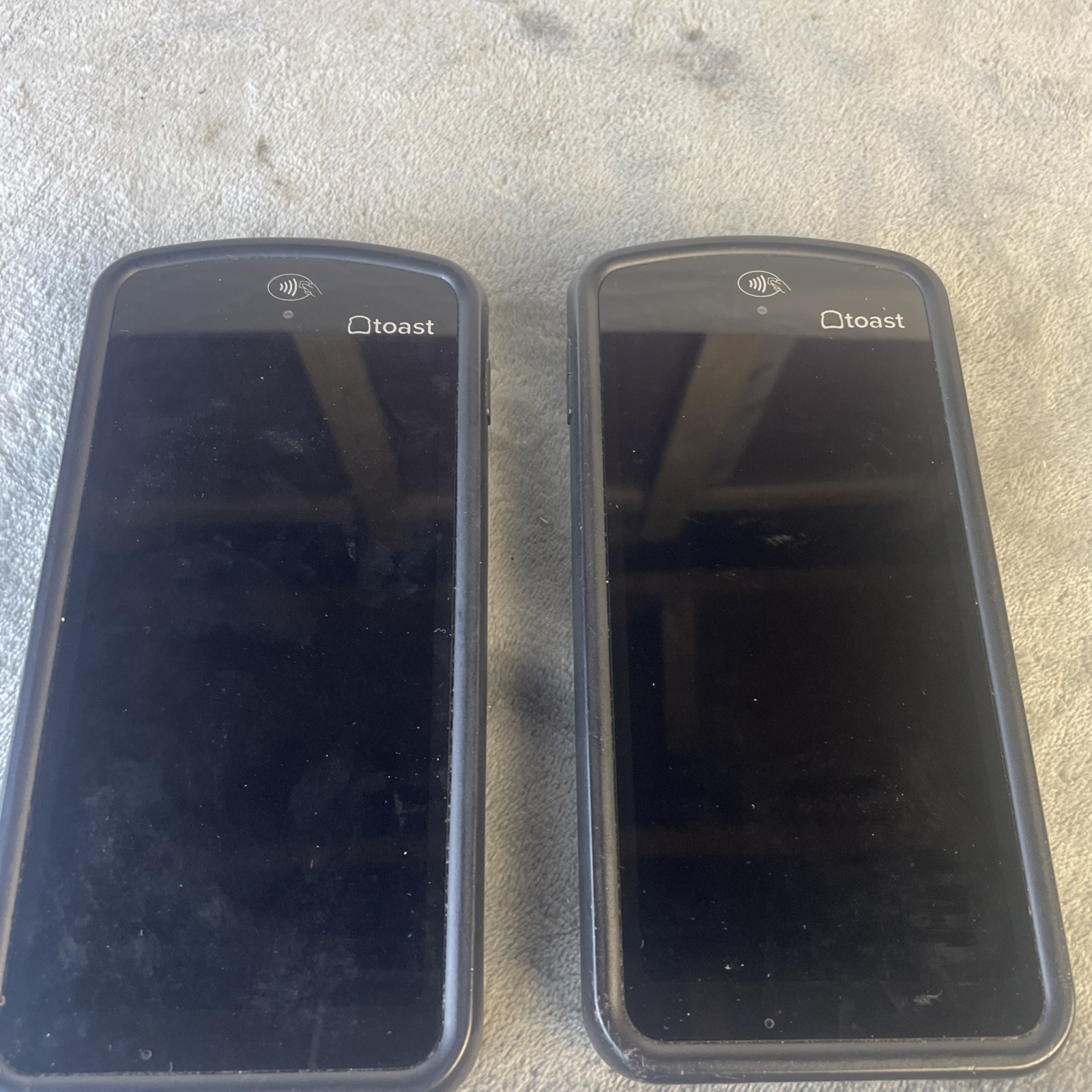 Two Toast Flex POS Go 2 Handhelds Pair Tablet Mobile Computer Device Bundle