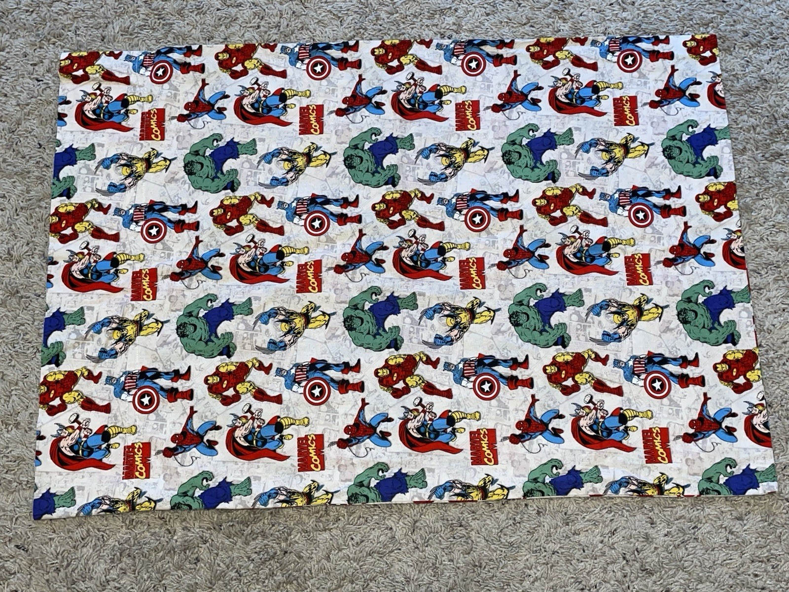 Standard Size Handmade Pillowcase Marvel Superheroes Comics Thor Hulk Wolverine