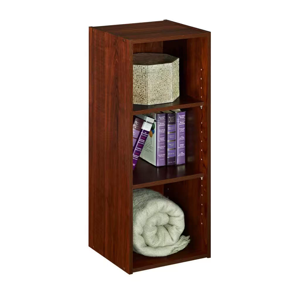 3 Cube Storage Organizer Stackable Laminate Shelf Closet Shoe Rack Unit