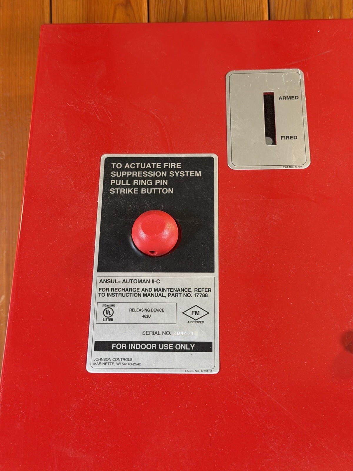 Ansul Automan II-C Releasing Device