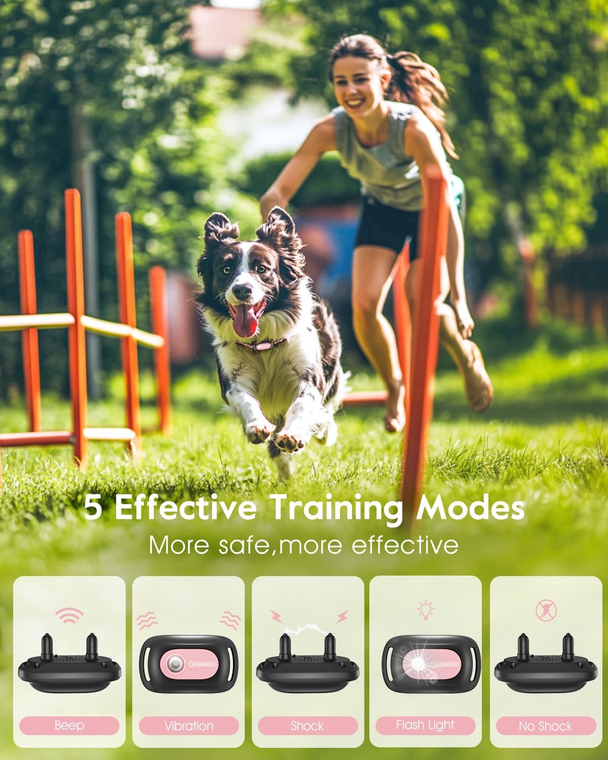Dog Training Shock Collar 4200FT Remote Waterproof E-Collar with Vibration