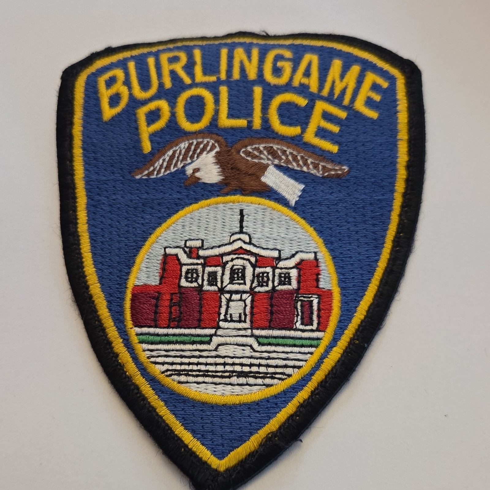 Burlingame Police California Single Patch Collectible Police Patch