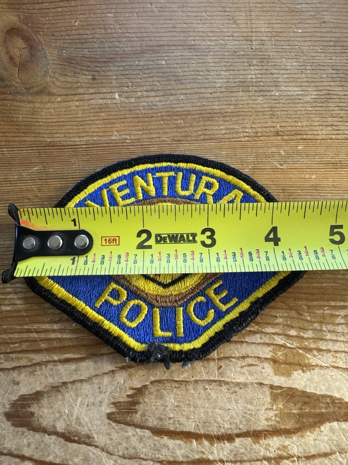 Ventura Police Shoulder Patch Blue Yellow