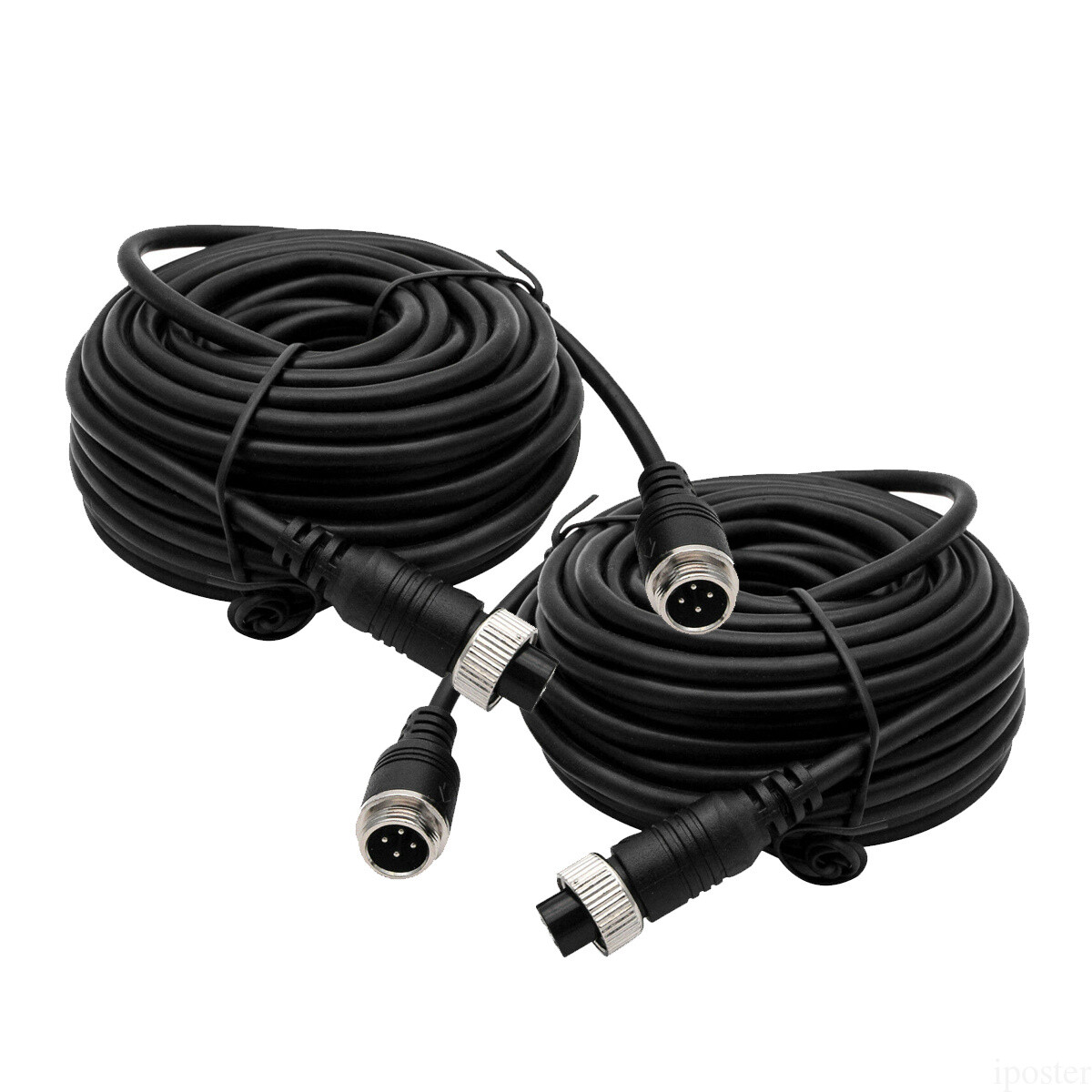 2x 10M / 33ft 4Pin Extension Video Cable For 4PIN Camera Truck Trailer Monitor