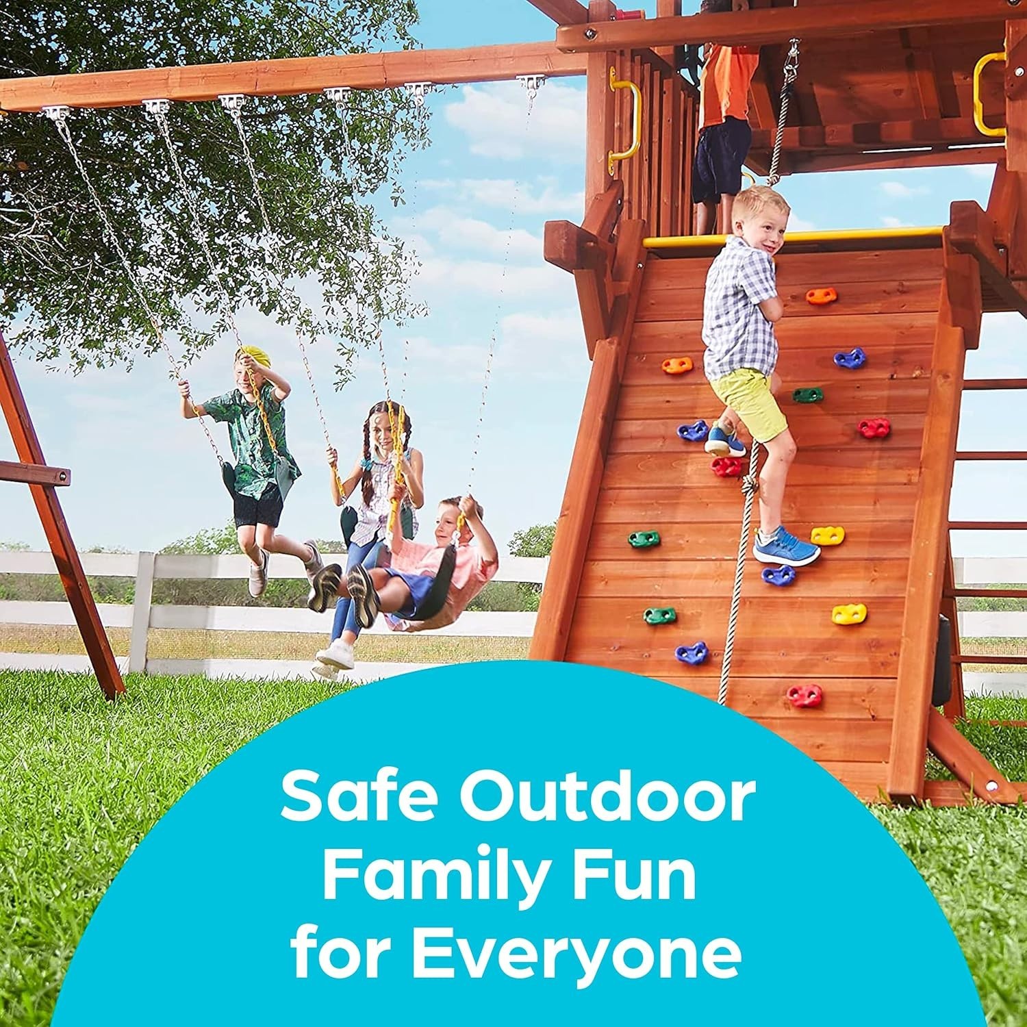Durable Swing Set Hangers - 2 Pack with Locking Snap Hooks for Indoors/Outdoors