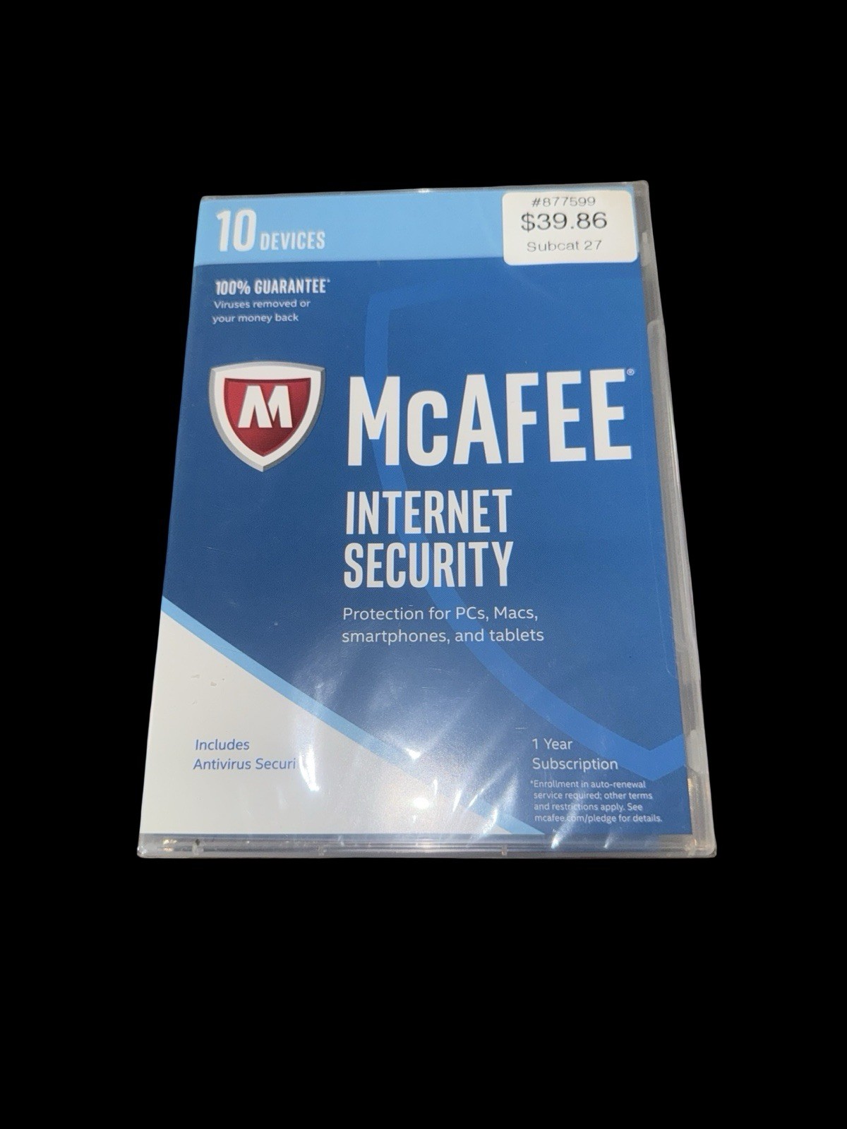 MCAFEE TOTAL PROTECTION 10 DEVICE ANTIVIRUS INTERNET SECURITY Windows IOS Phone!