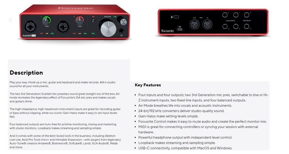 2 Electro-Voice RE320 mics and 2 Focusrite Scarlett USB Audio Interfaces