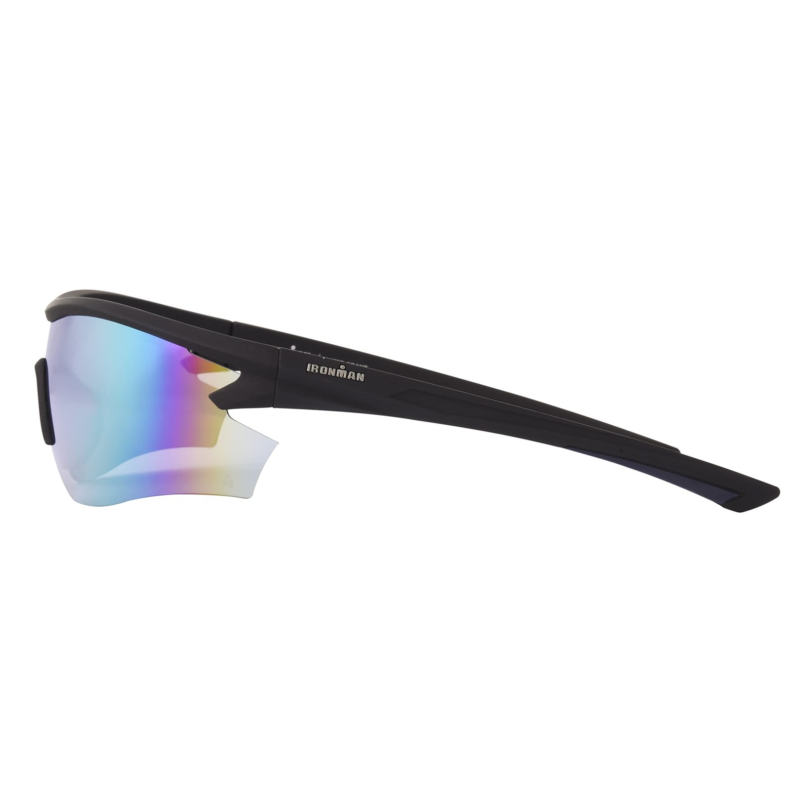 IRONMAN mens 2003 Sunglasses Wrap Sunglasses Metallic Grey 140 Millimeters