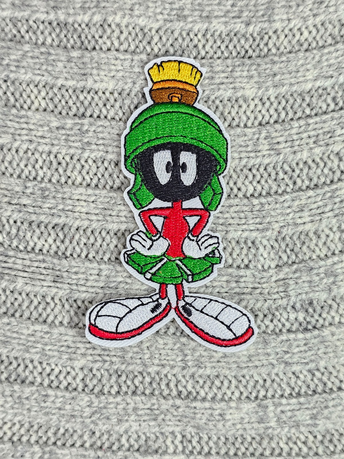 Marvin The Martian Cartoon Character Figure Embroidered Iron On Patch