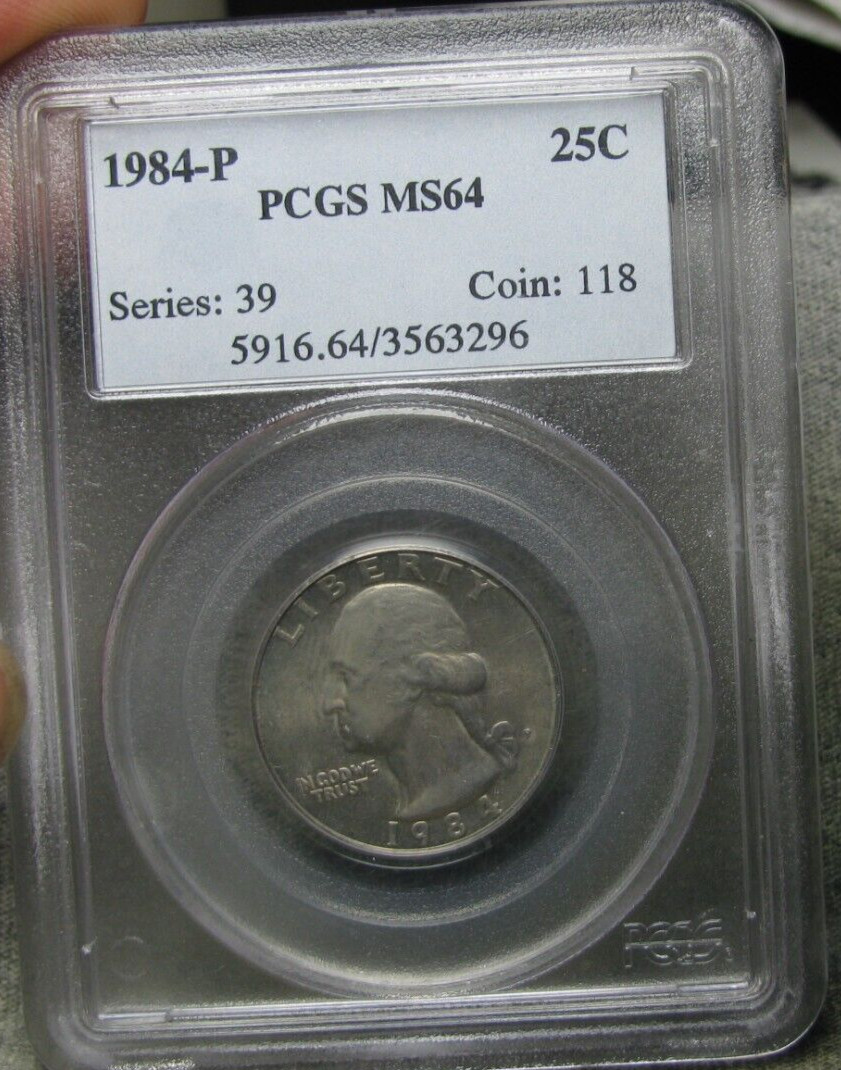 1984 Washington Quarter  ---- PCGS MS-64 Slabbed Coin ---- #246B