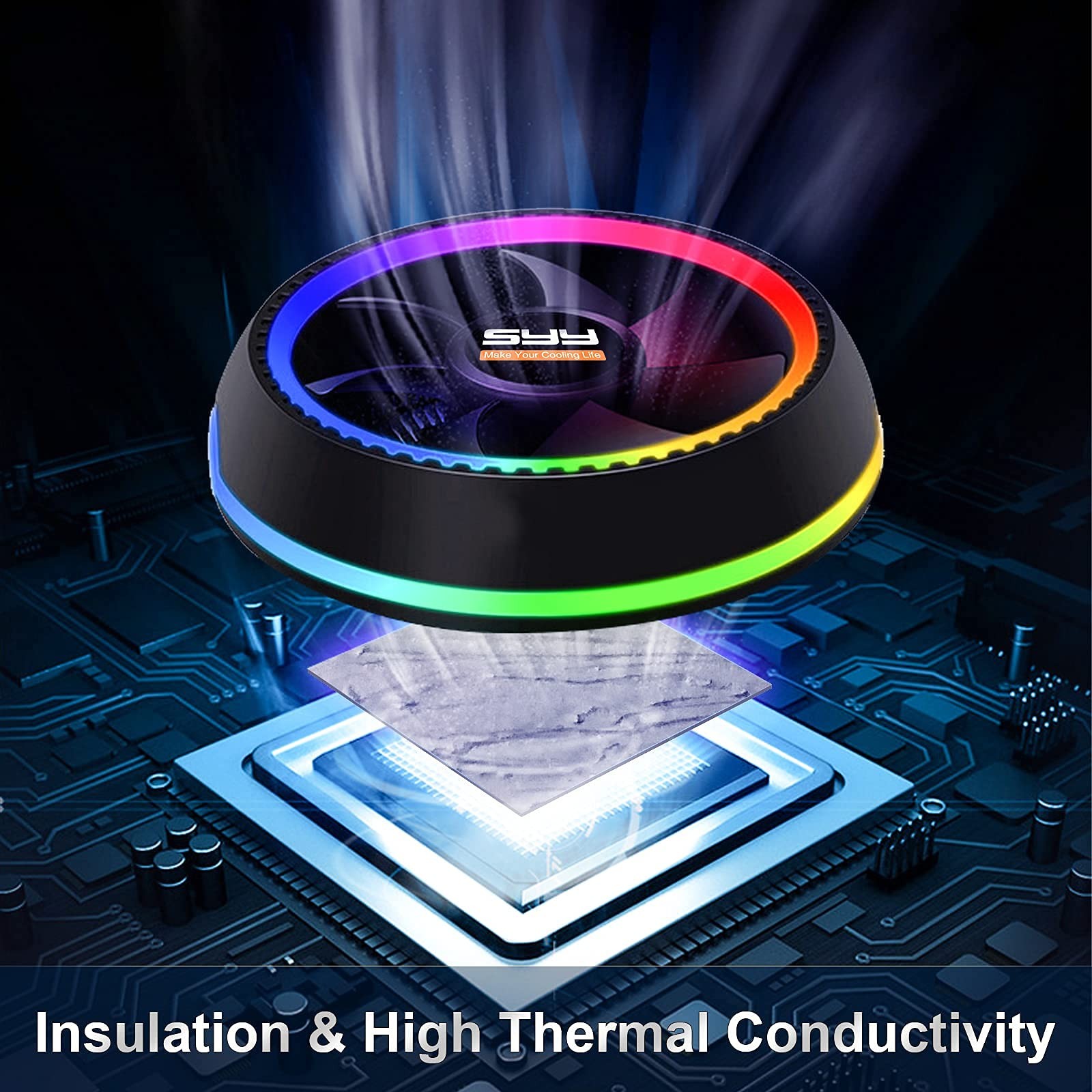 Thermal Paste, SYY 2 Grams CPU Paste 2g, grey