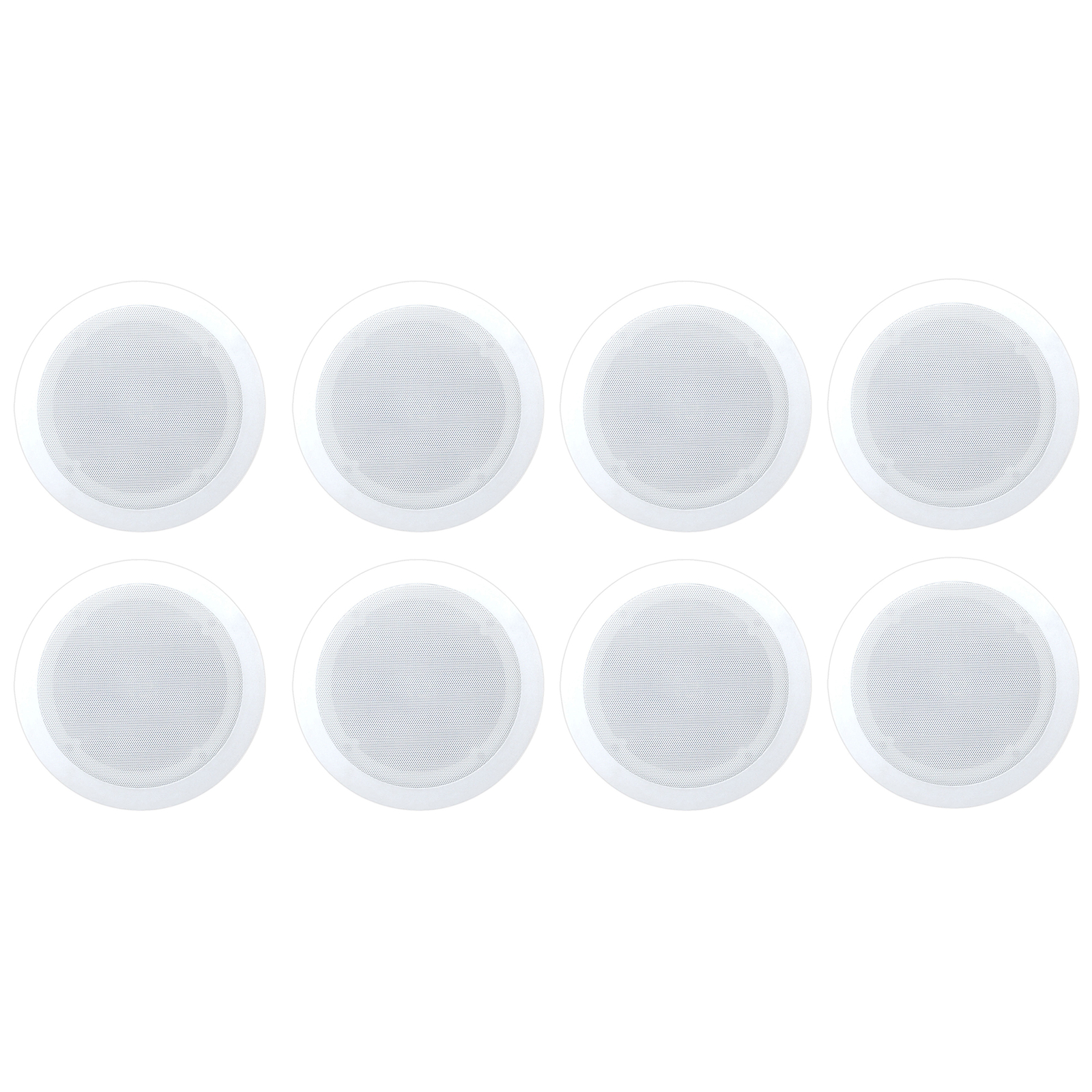 Pyle Home PDIC PRO Max Series 6.5'' Round Flush Mount Ceiling Speakers, 8 Pack