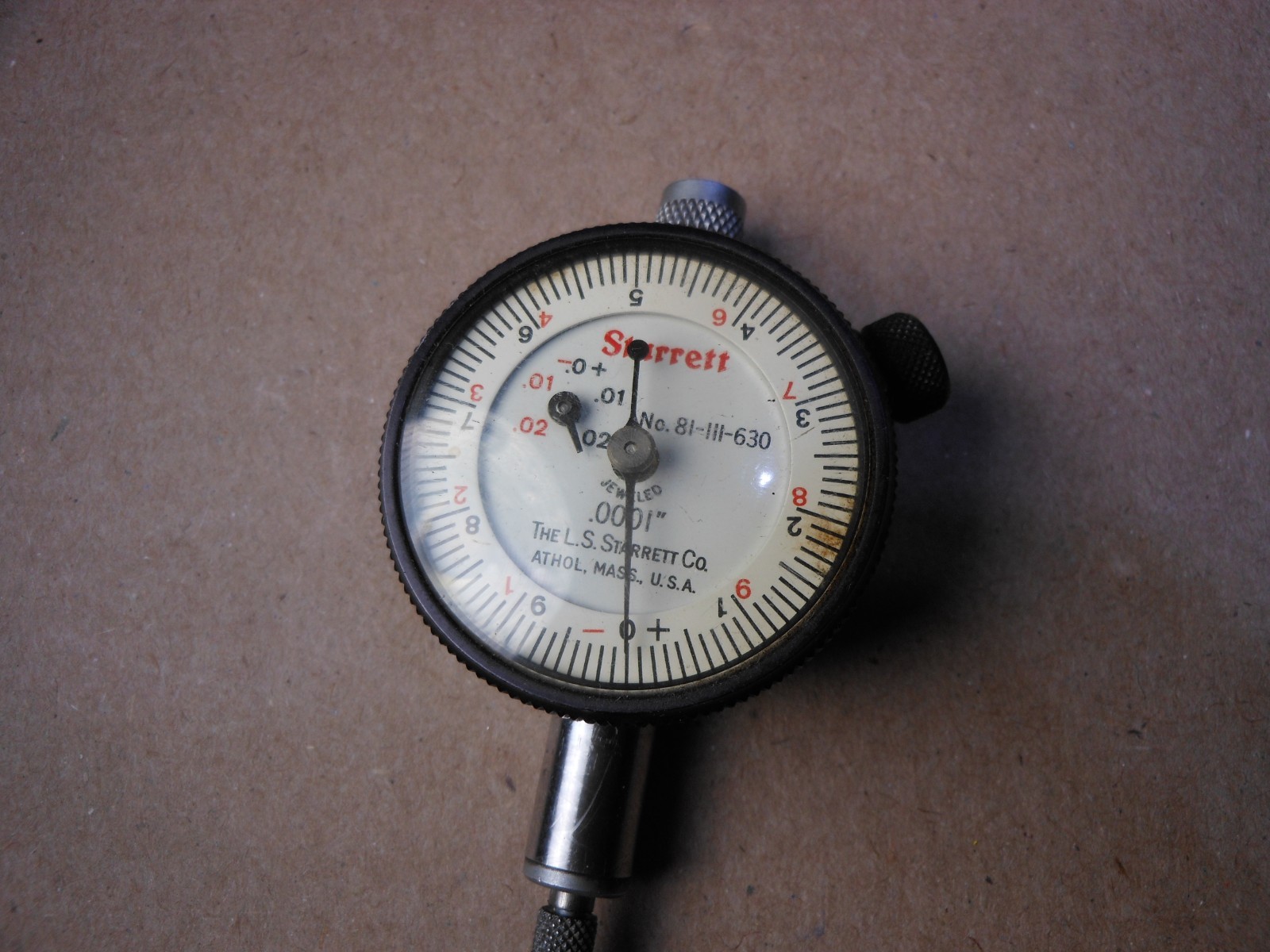 Starrett 81-111-630 Dial Indicator + Last Word 711 Indicator