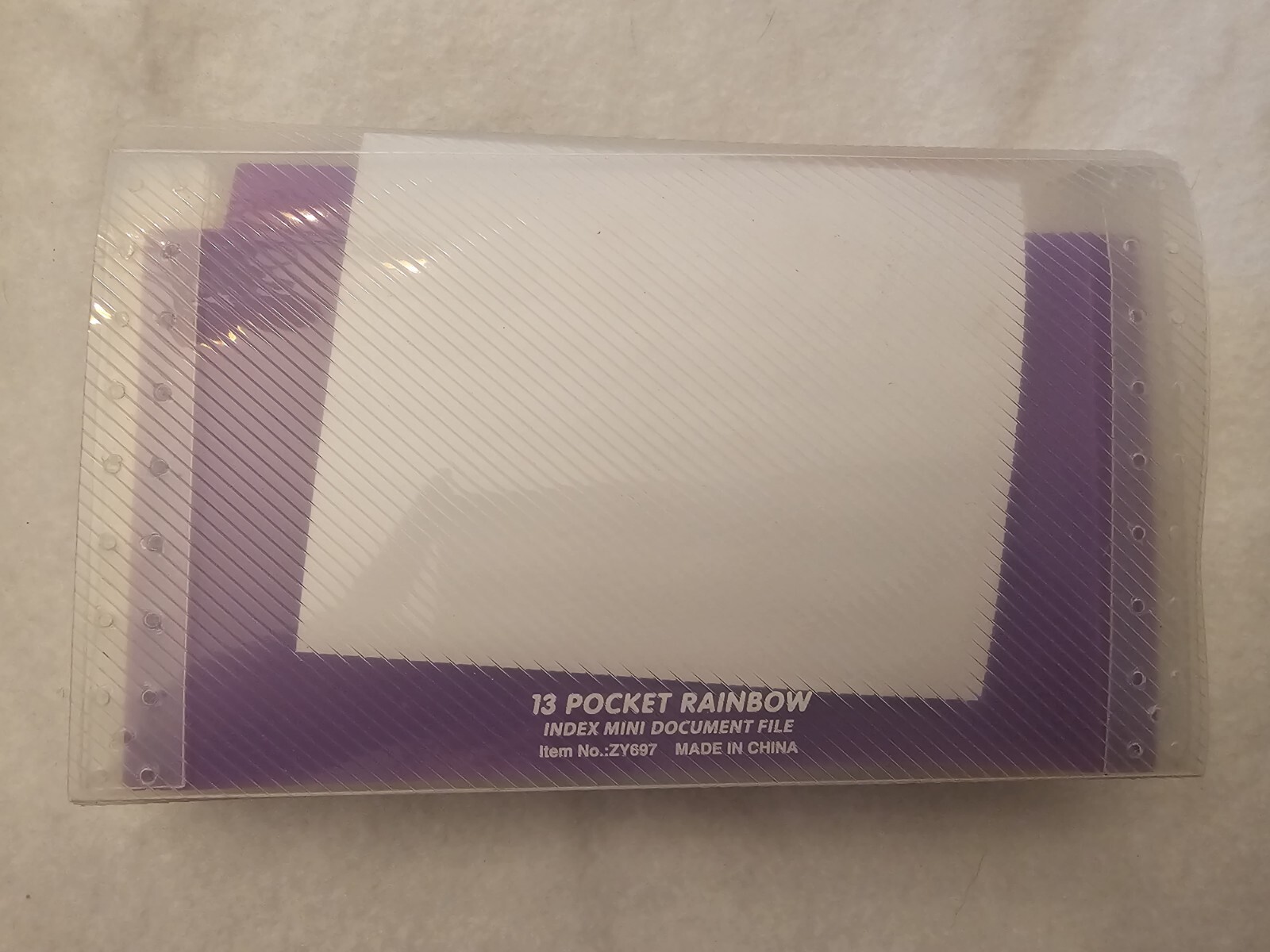 13 Pocket Rainbow Index Mini Document File