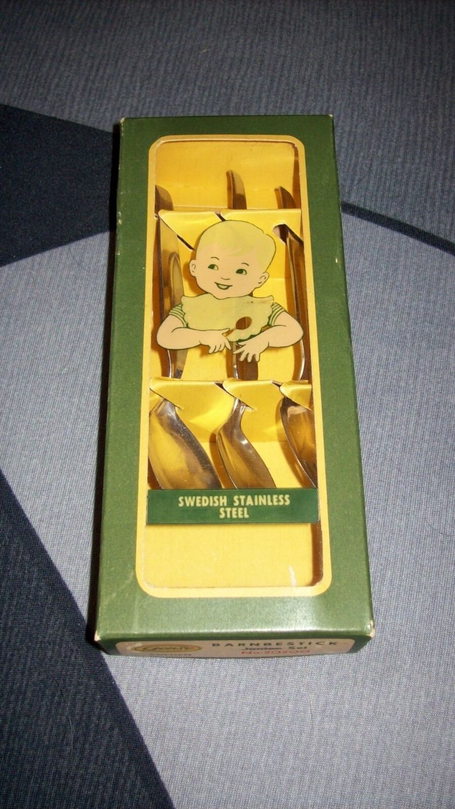 GENSE BARNBESTICK JUNIOR BOXED SET ~ SWEDEN Stainless Steel ~ No 20200