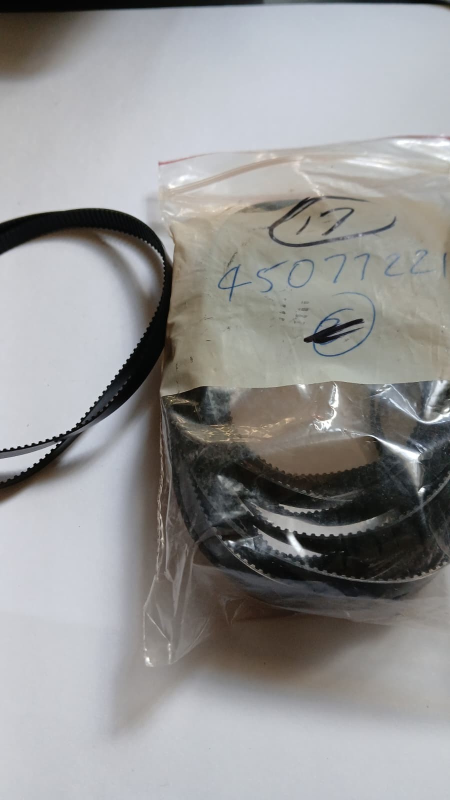 LOT OF 17  Bill acceptor Unit Drive Belts. P/N 45077221 NOS