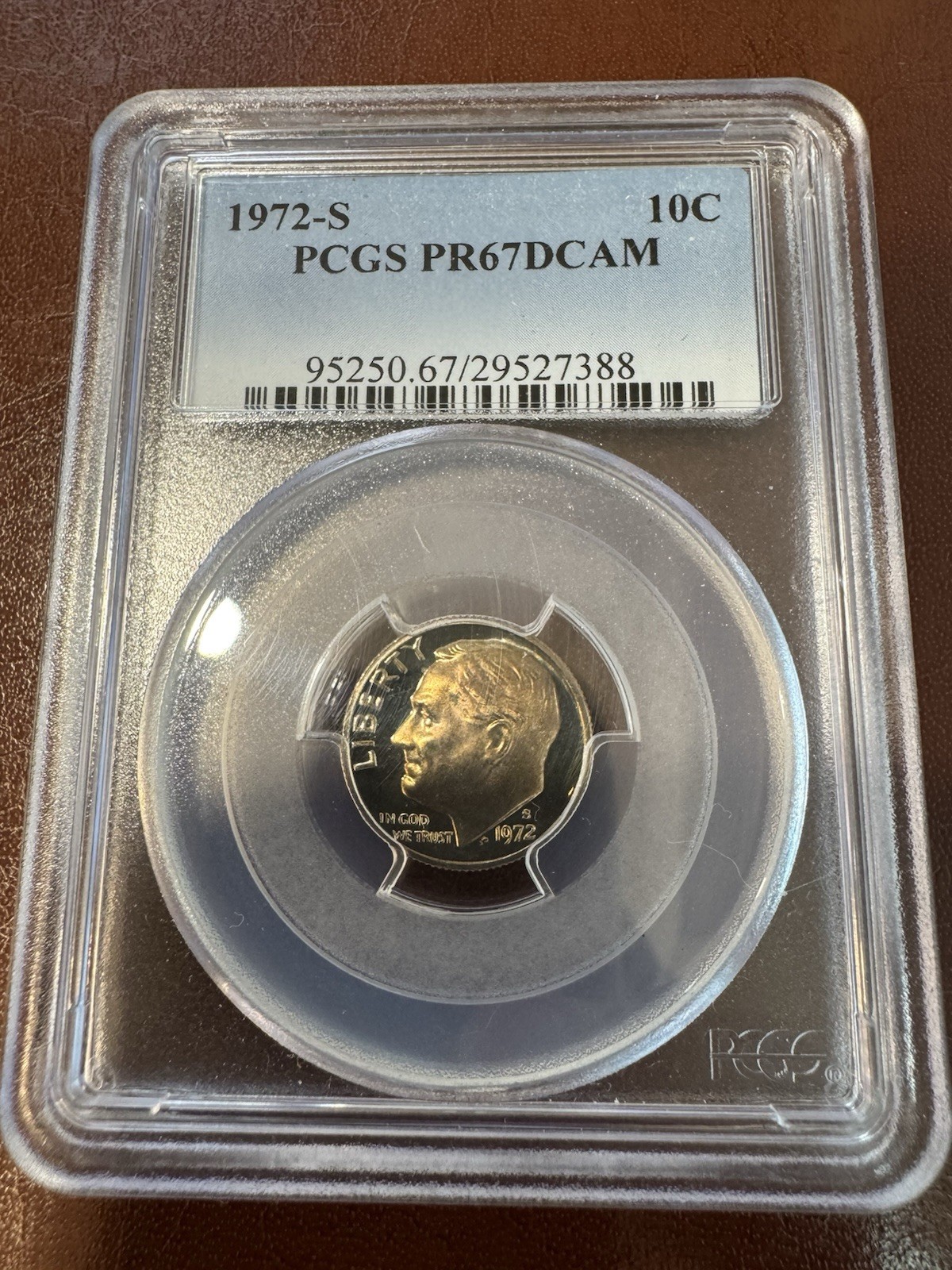 1972 S Proof Roosevelt Dime PR67 DCAM PCGS