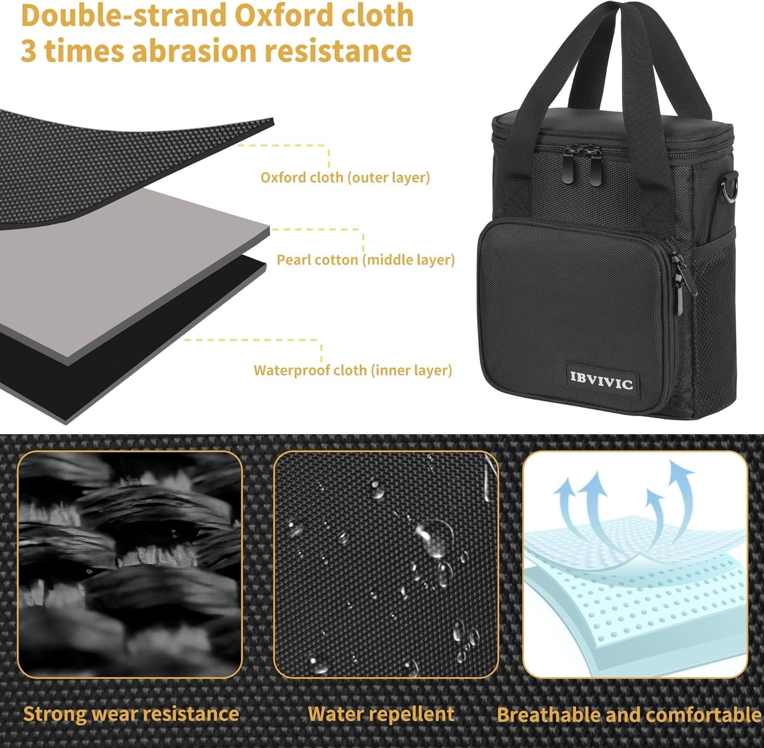 Wireless Microphone Case with Foam - Black/.