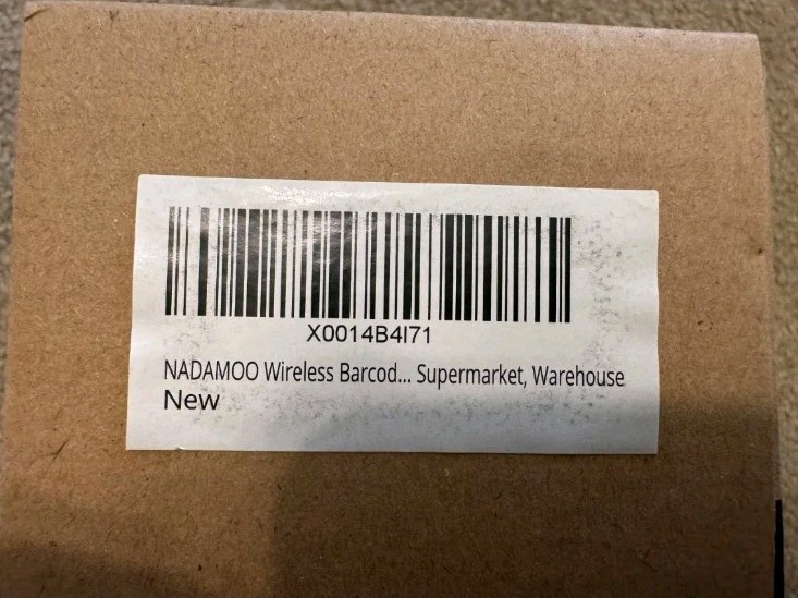 (NEW) NADAMOO BUR3003 Wireless Barcode Scanner BUR 3003 Open Box