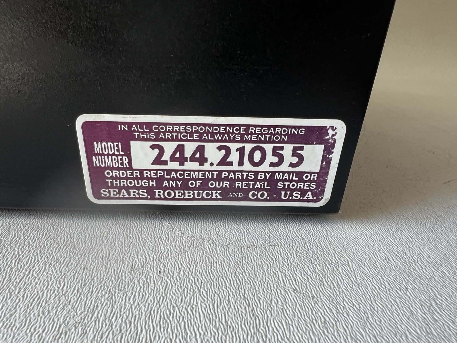 Sears 244.21055 Diagnostic Oscilloscope (NO POWER CABLE)
