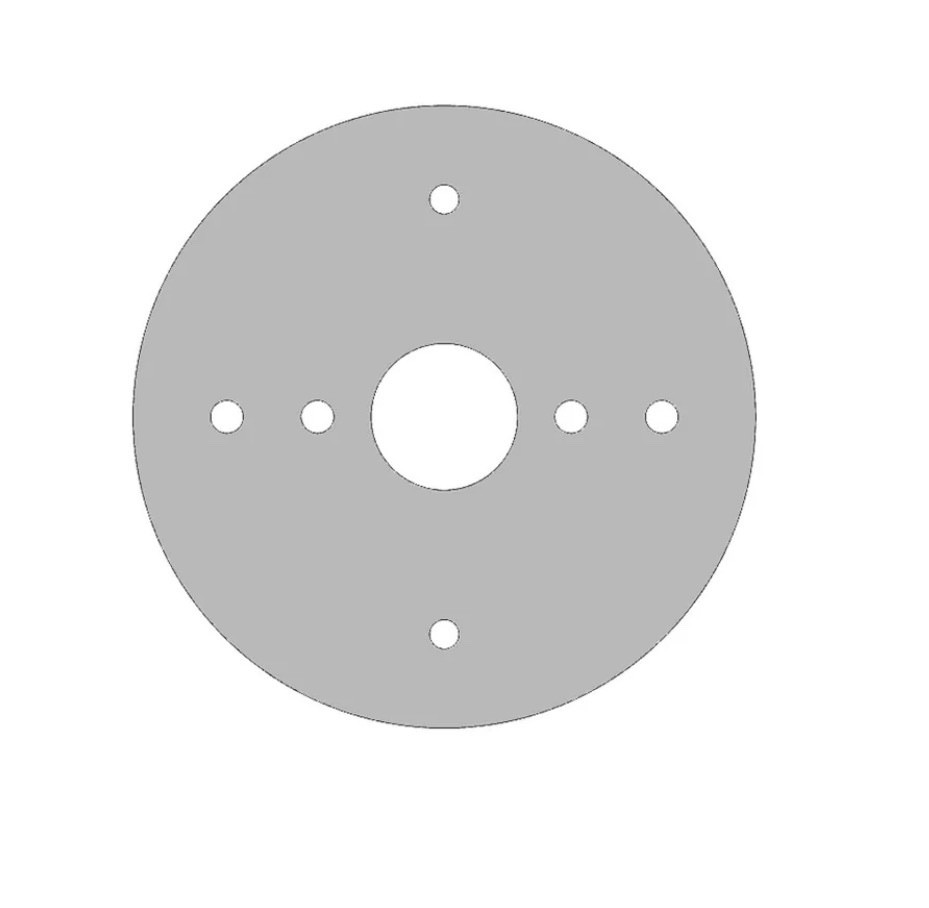 Stainless Steel 4” Back of Sleeper/cab Light Plate for Watermelon Light