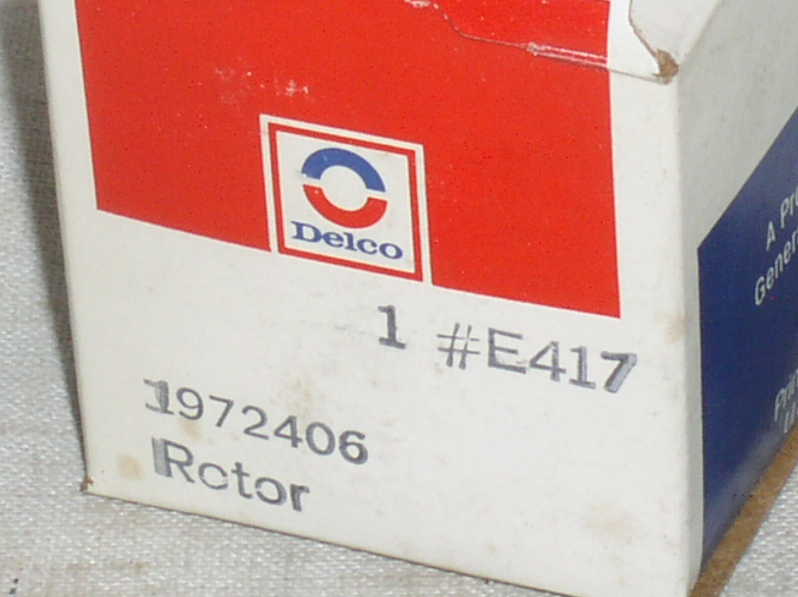 ONE (1) NEVER OPENED NOS OLD STOCK GENUINE DELCO REMY E417 1972406 ROTOR USA