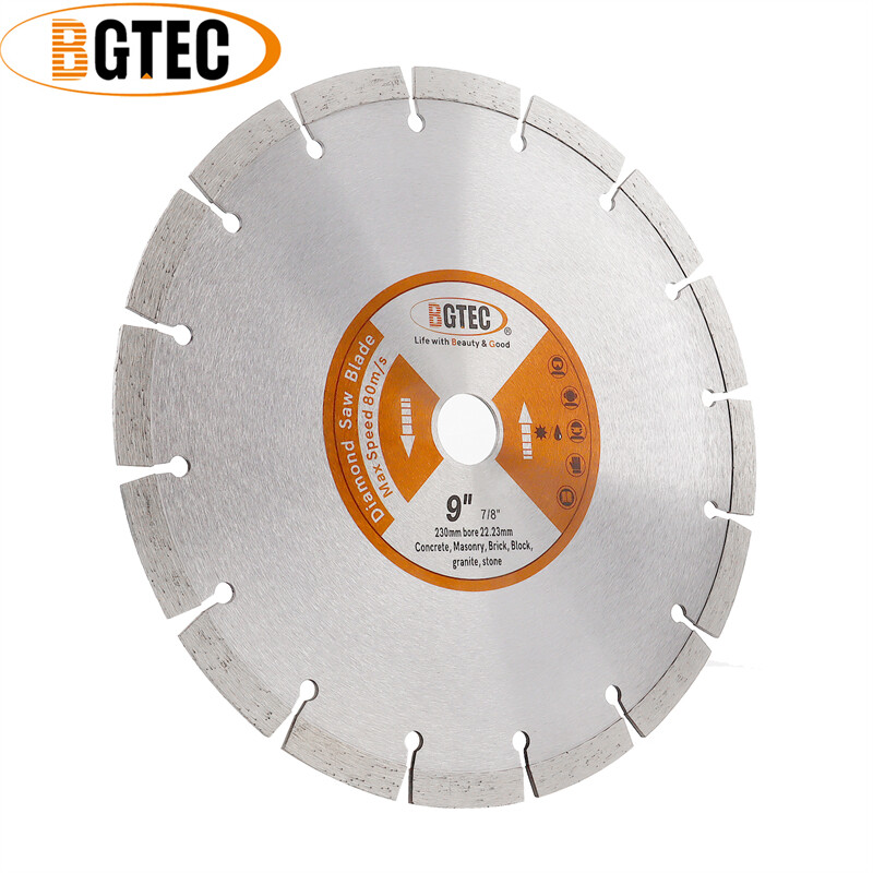 Diamond Blade Segment Cutting Disc for Concrete Marble Granite Cutter 2pcs 9 in