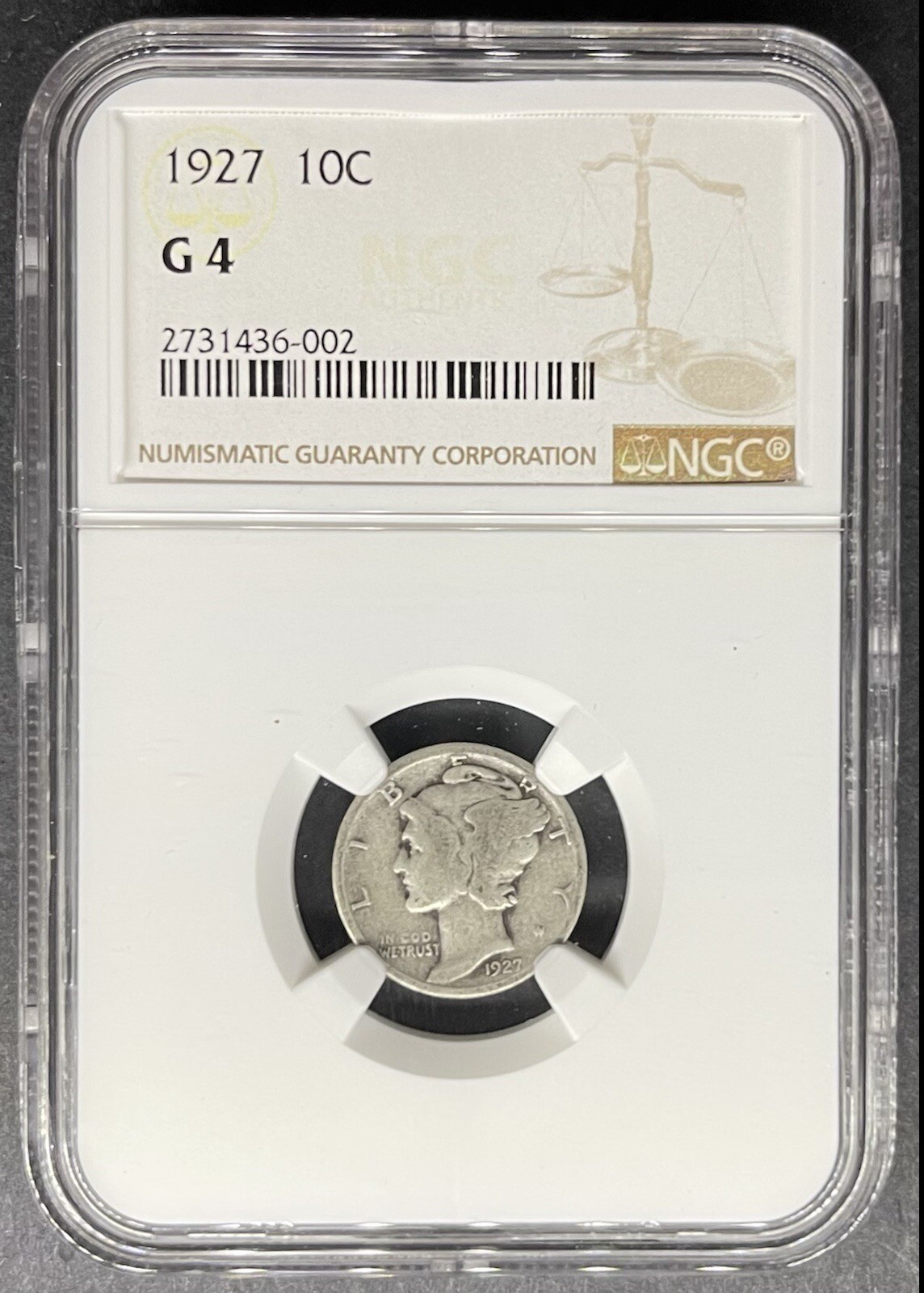 1927 Mercury Dime NGC G-4, Buy 3 Items, Get $5 Off!!