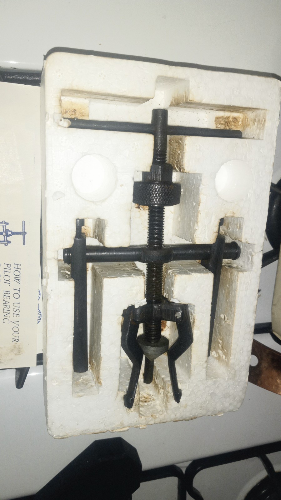 Pittsburgh P4876 Pilot Bearing Puller 3-jaw Blind Set Bushing Gear Tool