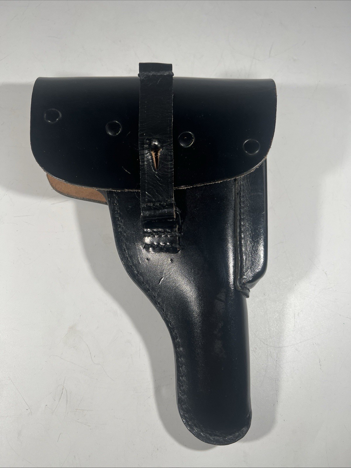 Post-WWII Era German Police Leather Holster for Walther P38 or P1 Pistol 1978
