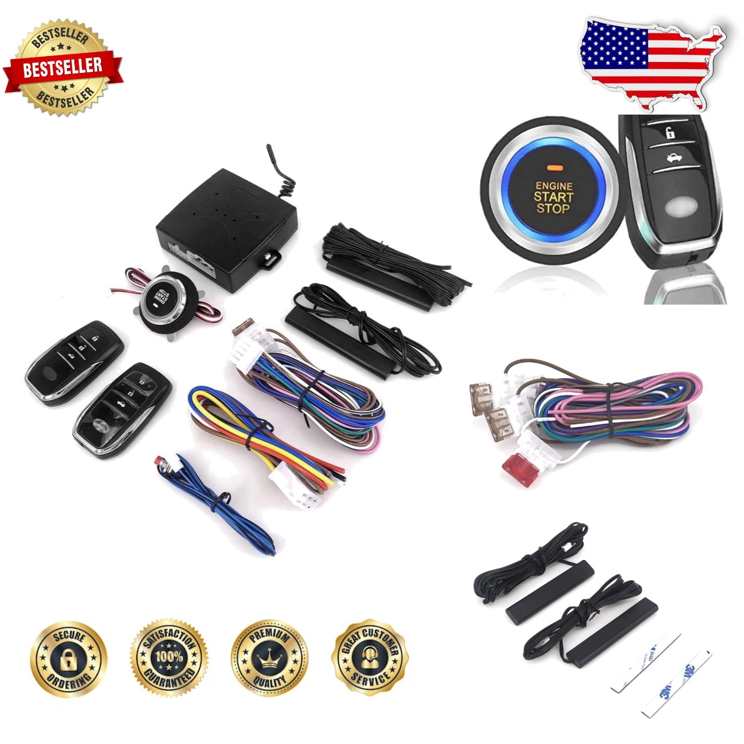 Toyota Keyless Entry System - Push Button Start & Auto Lock Unlock