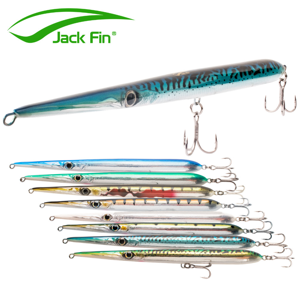 JACK FIN Handmade Topwater Needle Fish Shape Lure STYLO 210
