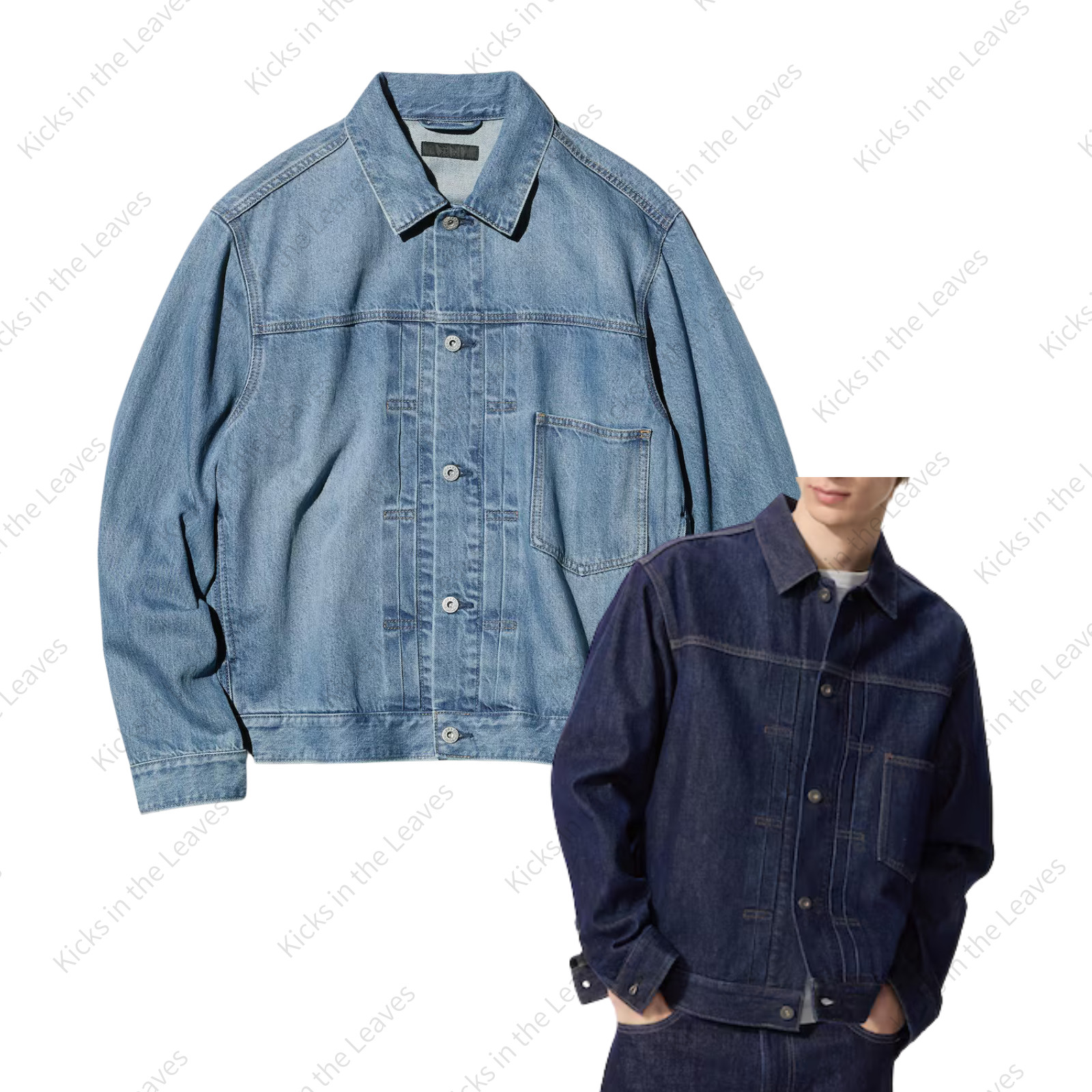 Uniqlo Denim Trucker Jacket 484402 Unisex XS-4XL Relaxed Silhouette Japan NWT