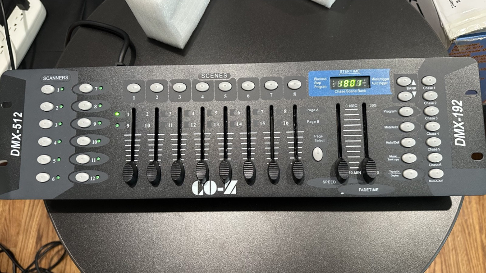 CO-Z DMX-192 DMX-512 DMX Controller 192 Channel Blackout Switch DMX Connectivity