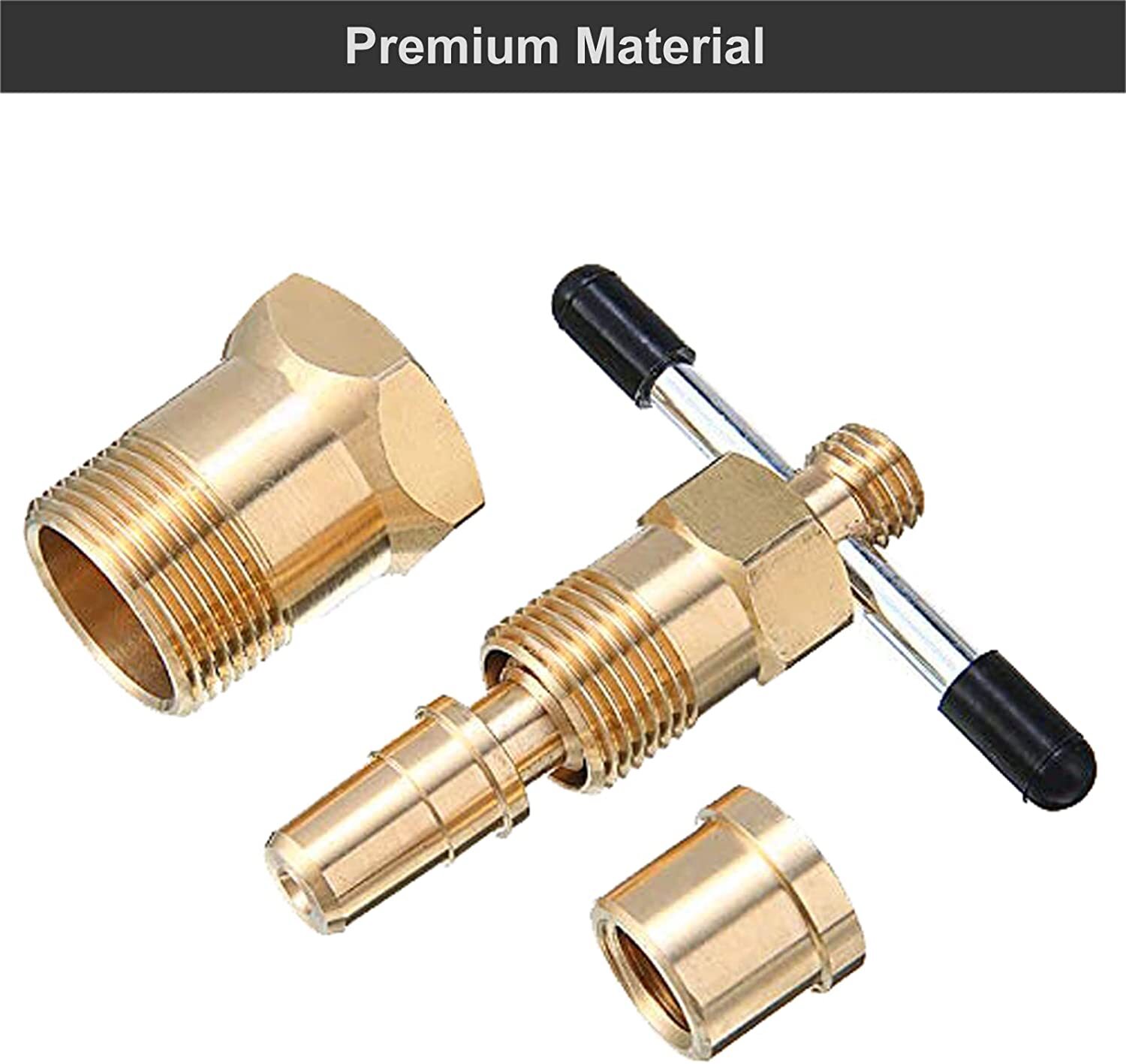 Olive Remover Puller Solid Brass Copper Pipe Fitting Plumbing Tool 1/2" & 3/4"