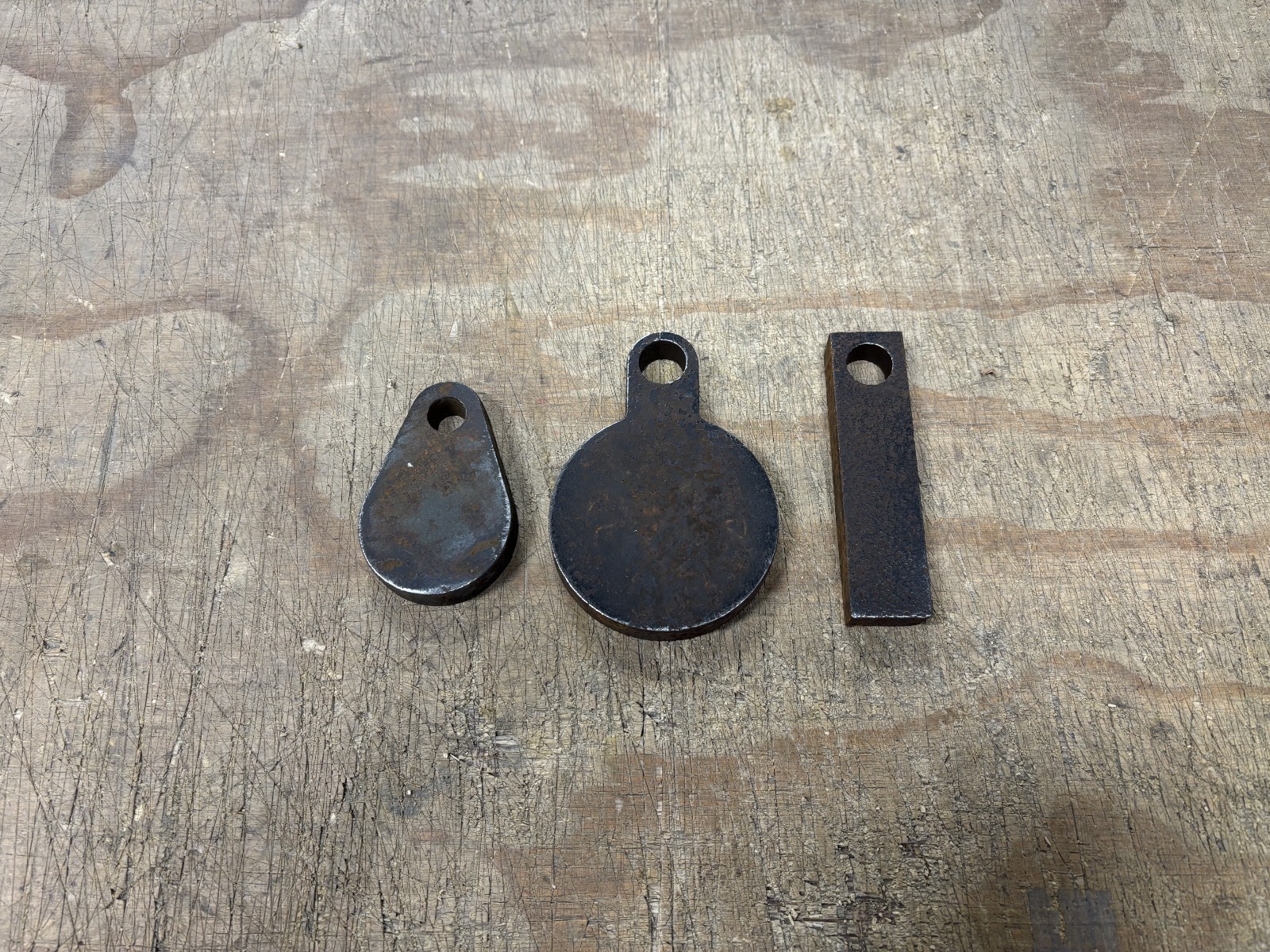 AR500 1/2" Steel Shooting Target 3pc Set 1,2,3" Surplus Blemish