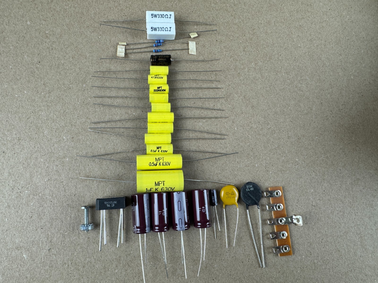 Fisher FM-100-B Complete Recap Kit Tuner Rebuild Can Cap Bridge plus MODS