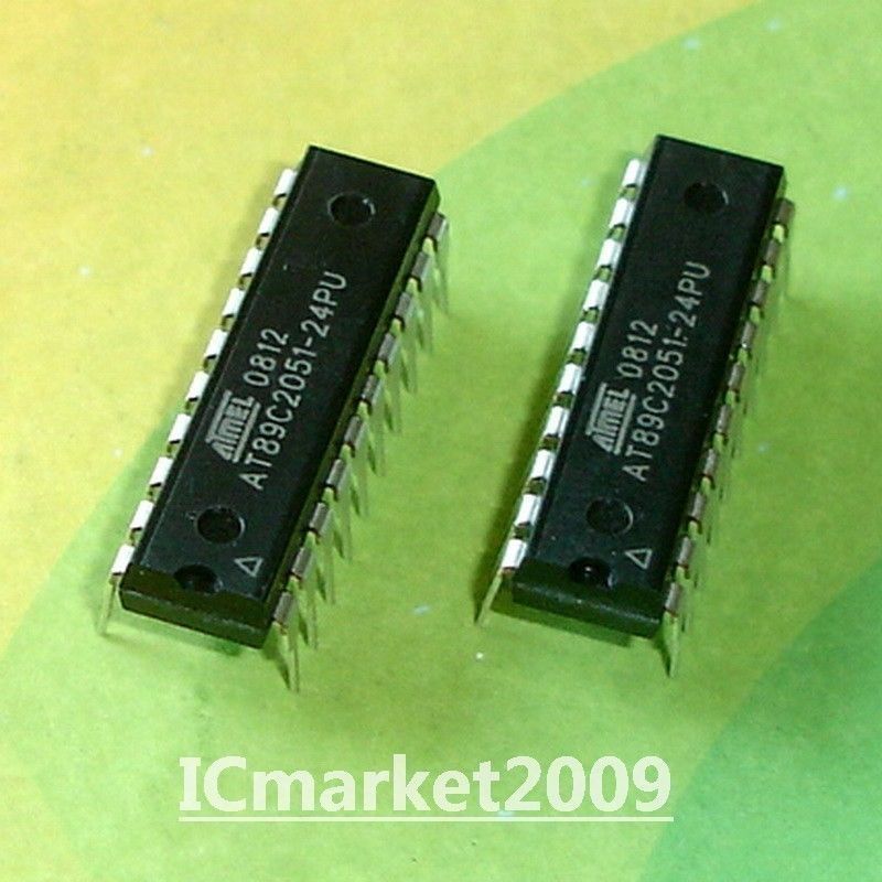 10 PCS AT89C2051-24PU DIP-20 AT89C2051 8-bit Microcontroller with 2K Bytes Flash