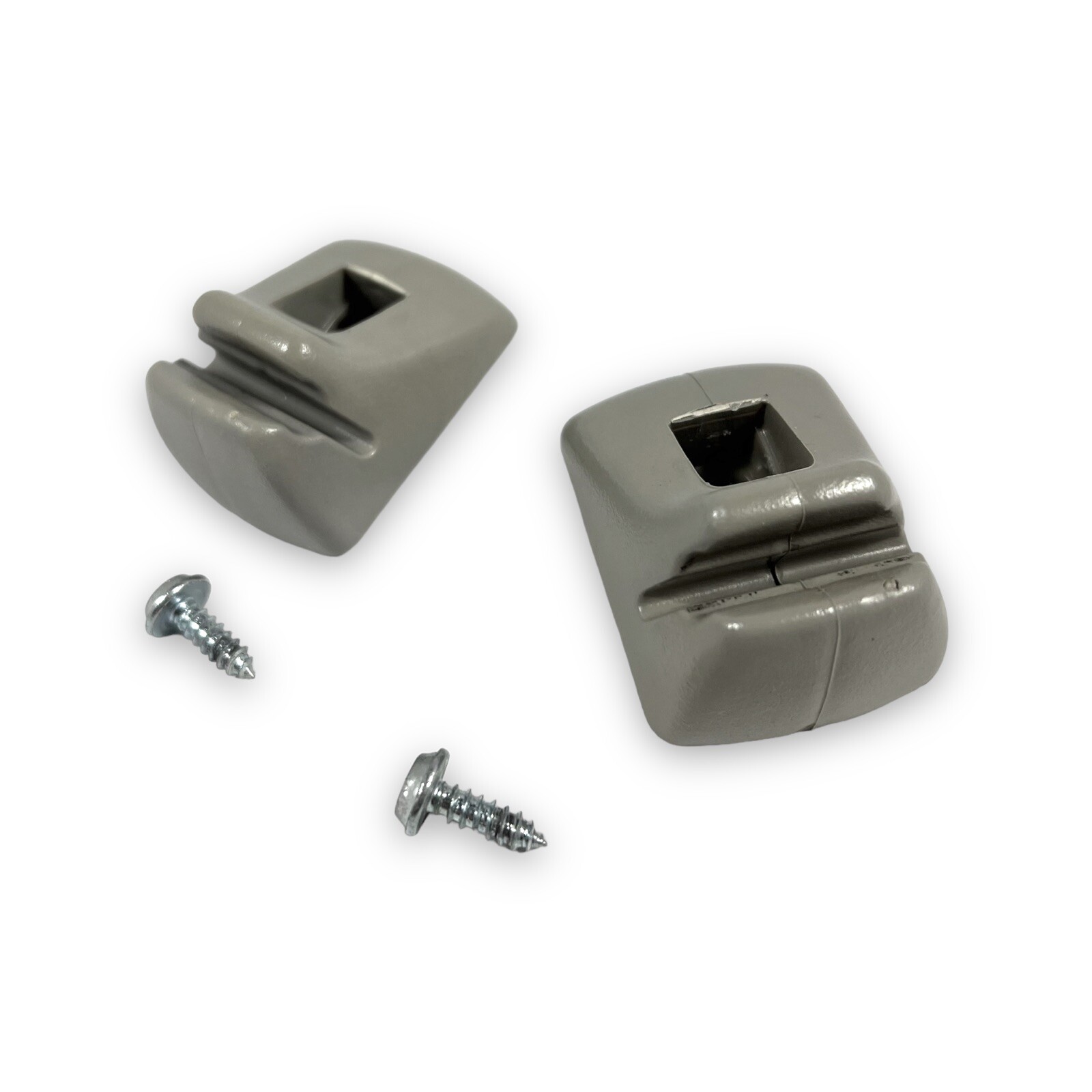 2000-2007 Ford Focus Sun Visor Clip Set Pair W/ Screws Gray