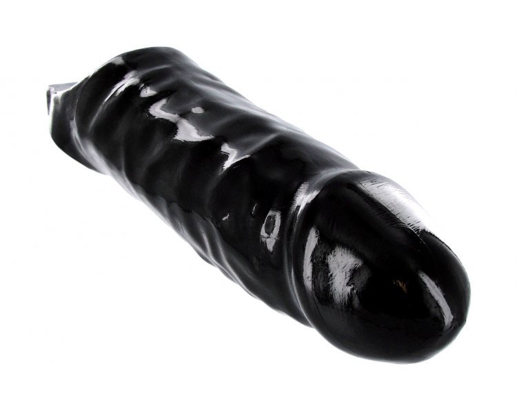 Mamba Male Penis Cock XL Extender Black Sheath  -Extra Large Enhancer Extension